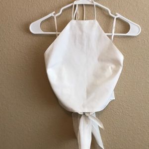 Lulus xs white crop top